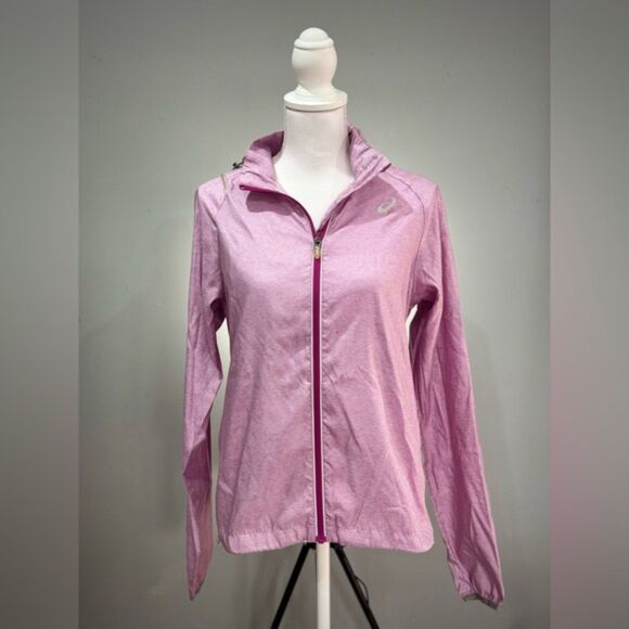 SALE! Women’s ASICS Lilac Visibility Light Jacket Size M VGUC - Picture 1 of 9